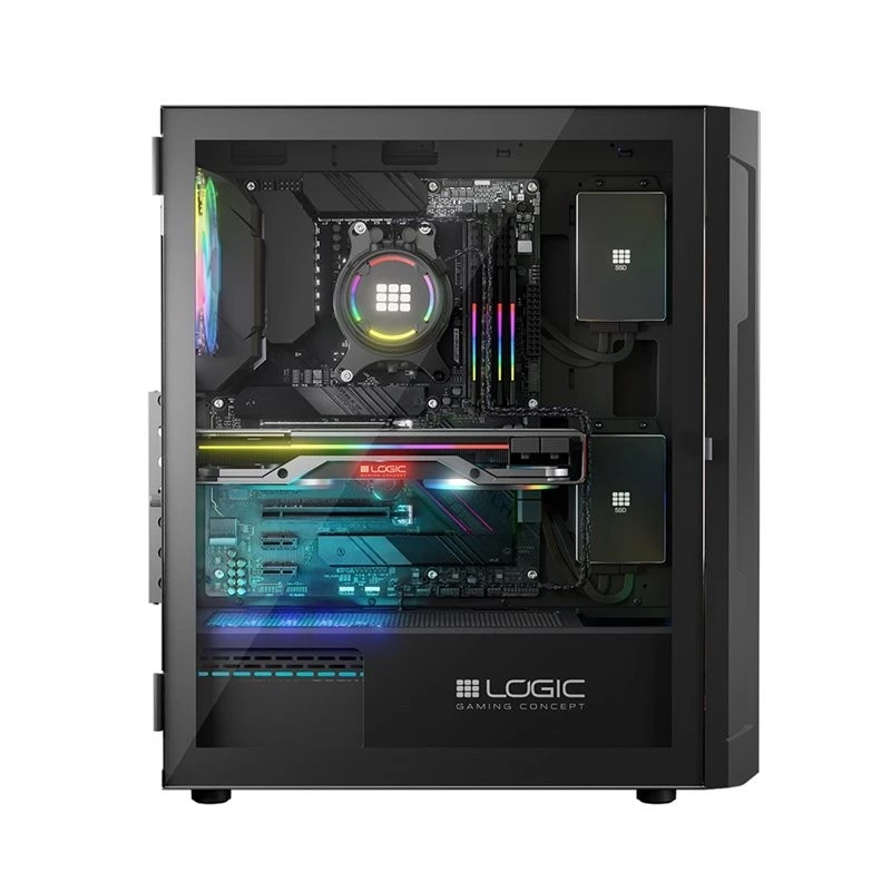 Logic ARAMIS ARGB MINIDI USB 3.0 kotelo musta