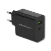 Virtalähde QOLTEC 51717 45W 20V 3A AC-laturi sisäkäyttöön älykellolle, musta