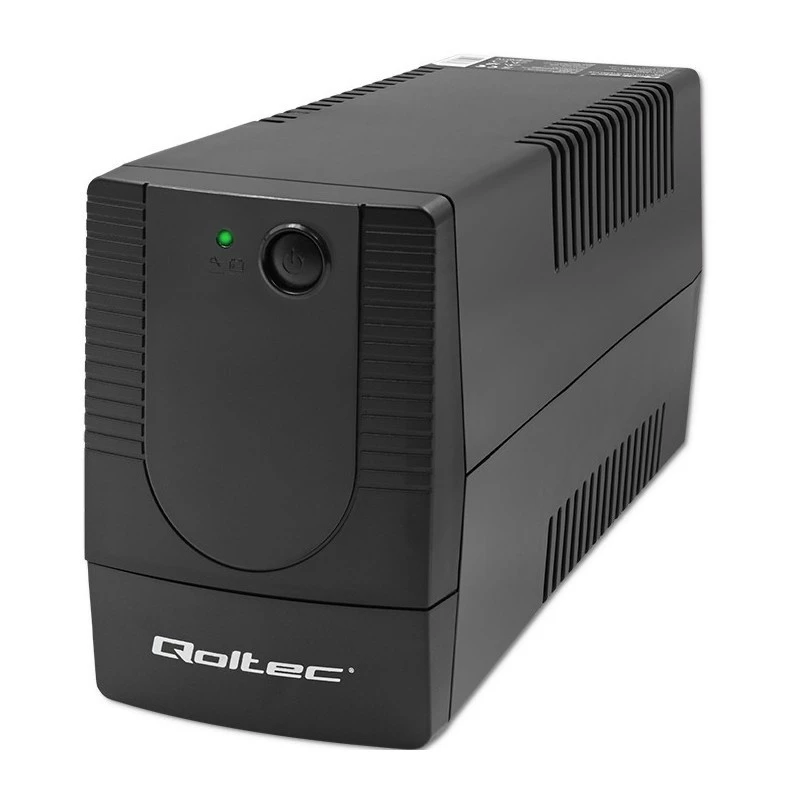 Qoltec 53772 UPS (keskeytymätön virransyöttö) Line-Interactive 0,65 kVA 360 W 1 AC-lähtö