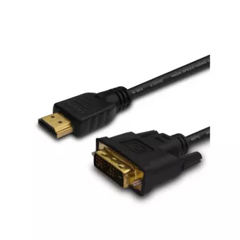 Savio CL-139 kaapeli E-sovitin video 1,8 m DVI-A HDMI Type-A (standardi) musta