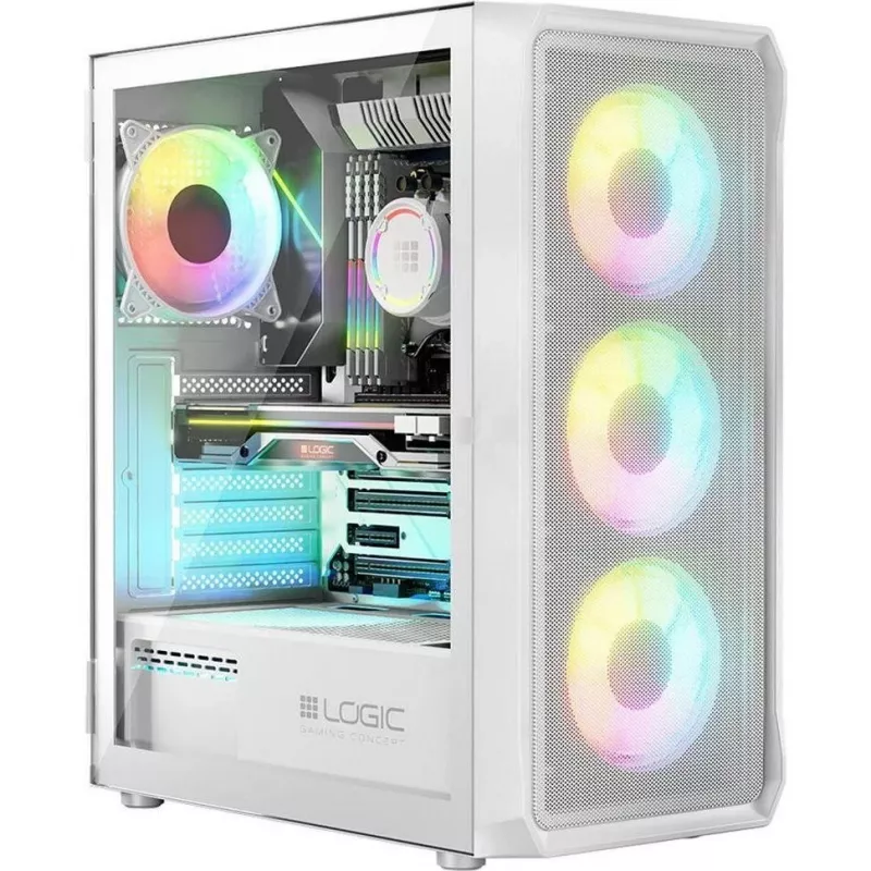 Logic PORTOS ARGB MINIDI USB 3.0 kotelo valkoinen