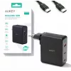Seinäverkkovirtalaturi Aukey PA-B7O, 3×USB, GaN-teknologia