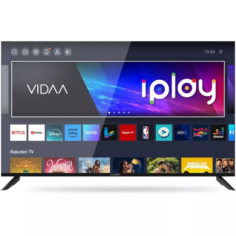 Allview 50iPlay6200-U älytelevisio 50 tuumaa, 4K Ultra HD 3840 x 2160, D-LED, HDR10, VIDAA, Wi-Fi, Bluetooth