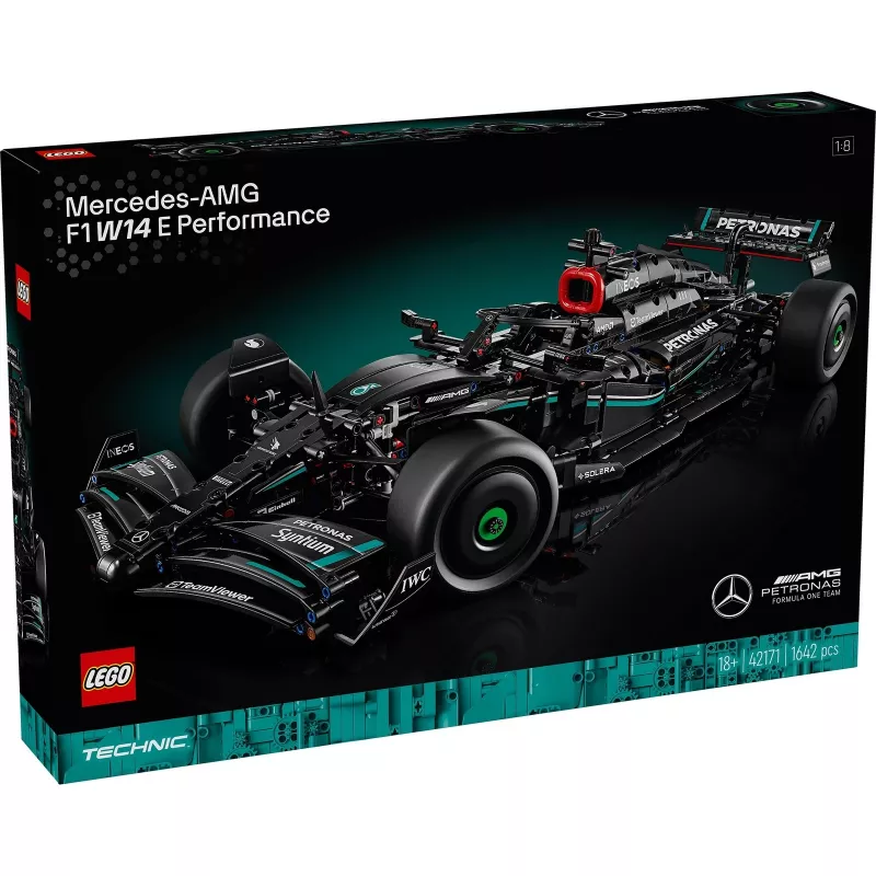 LEGO Technic 42171 Mercedes-AMG F1 W14 E Performance, mittakaava 1:8, 1642 palaa, 18+