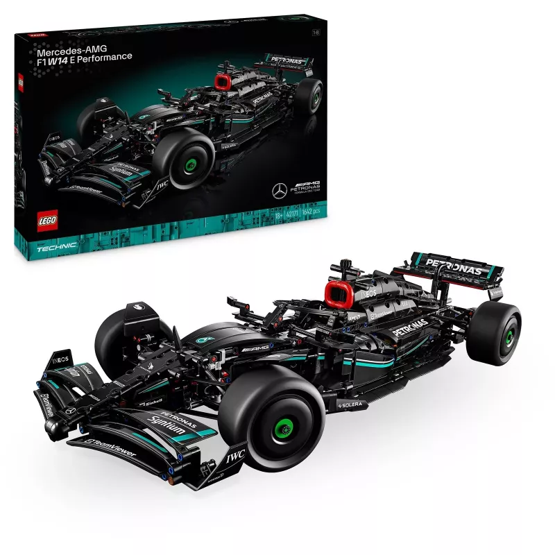 LEGO Technic 42171 Mercedes-AMG F1 W14 E Performance, mittakaava 1:8, 1642 palaa, 18+