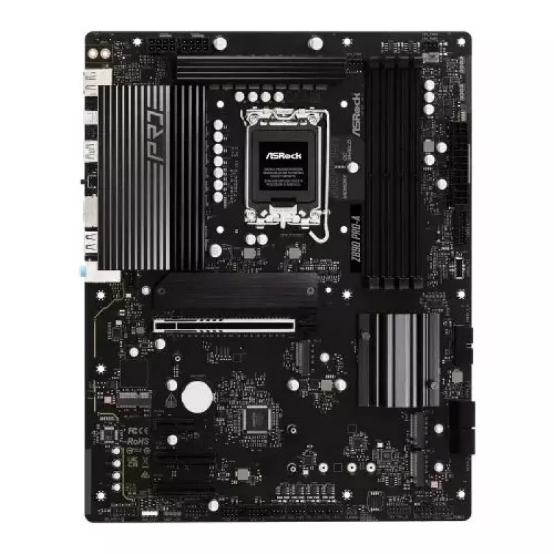 Emolevy ASRock Z890 Pro-A ATX — Intel Z890-piirisarja, LGA 1851, DDR5, 4x DIMM, 256 GB, 2.5Gb LAN, PCIe Gen5