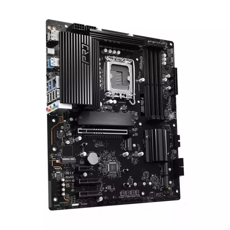 Emolevy ASRock Z890 Pro-A ATX — Intel Z890-piirisarja, LGA 1851, DDR5, 4x DIMM, 256 GB, 2.5Gb LAN, PCIe Gen5