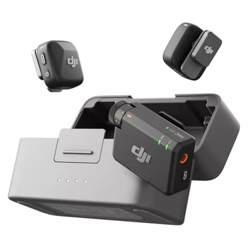 DJI Mic Mini (2 TX + 1 RX + latauskotelo) langaton mikrofonisarja - tummanharmaa