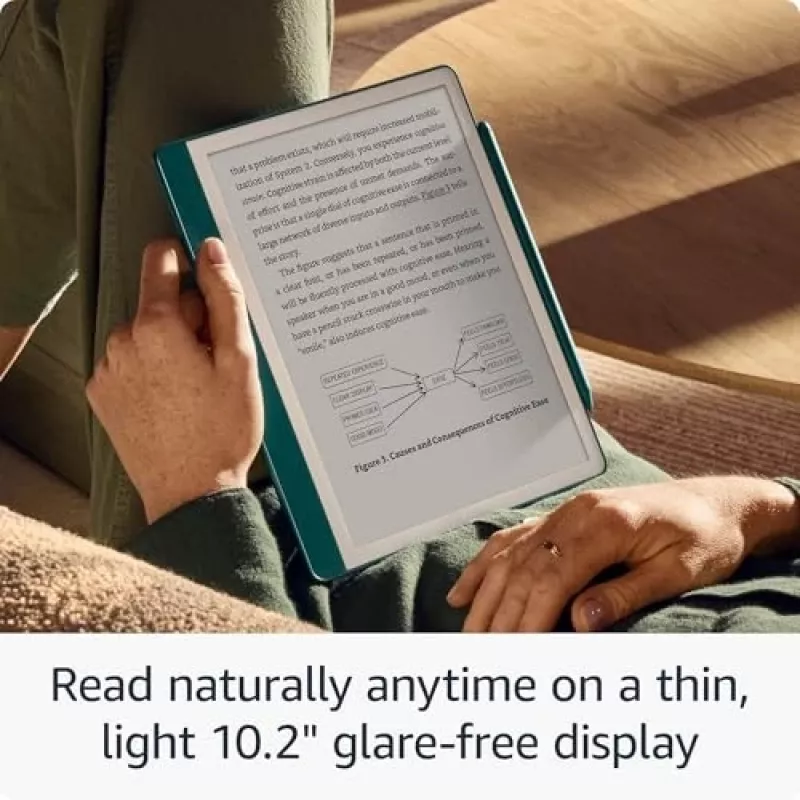 Amazon Kindle Scribe (2024) e-kirjojen lukulaite 64 GB, 10,2" heijastamaton näyttö, Wi-Fi, ei lukitusnäytön mainoksia, Premium Pen -kynällä, Tungsten