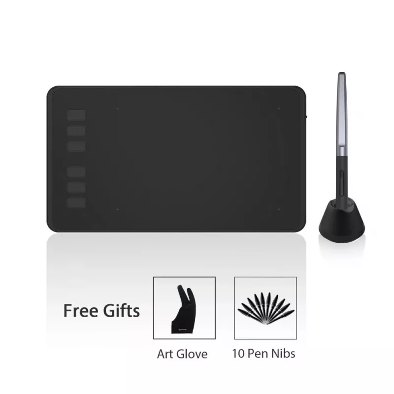 HUION H640P piirtopöytä 5080 lpi 160 x 99 mm USB musta