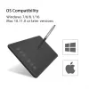 HUION H640P piirtopöytä 5080 lpi 160 x 99 mm USB musta
