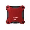Ulkoinen SSD ADATA SD620 1 TB, kannettava USB 3.2 Gen 2 (Micro-USB B), lukunopeus 520 MB/s, kirjoitusnopeus 460 MB/s, iskunkestävä, punainen