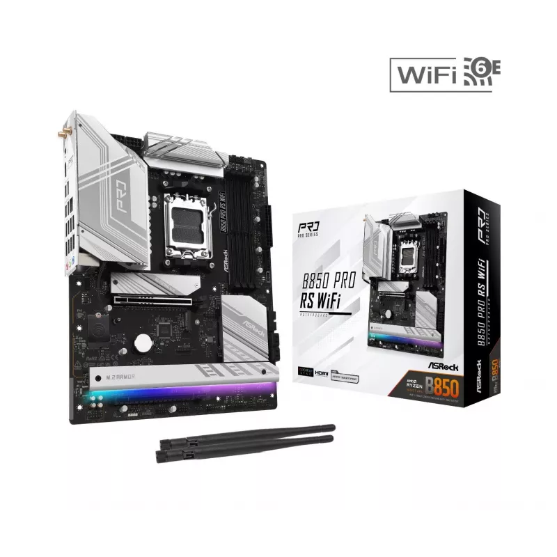 ASRock B850 Pro RS WiFi AM5 ATX -emolevy