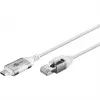 Goobay Ethernet-kaapeli USB-C 3.1 - RJ45 ohut 10 m – yhdistä reititin, modeemi tai (74391)