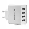 everActive puhelinlaturi SC400 4x USB-liitännällä, 5A kokonaislähtö, valkoinen