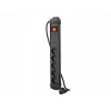 Jatkojohto LANBERG SP1 1,5 m – 5x PL-pistorasiaa, musta