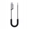 Savio TR-16 lähetin AUX-adapteri handsfree-toiminnolla, Bluetooth 5.3, Google Assistant/Siri