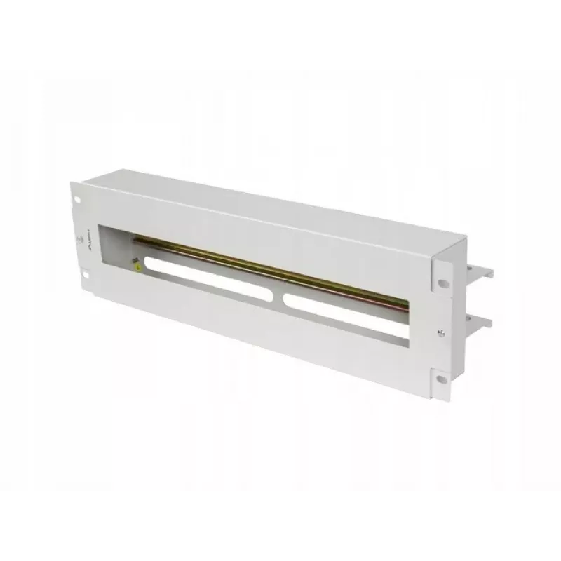 Lanberg AK-VDP103-S 19 tuuman 3U jännitteenjakopaneeli DIN TS-35 -kiskolla, harmaa