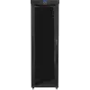 Lanberg FF01-8047-12BL 19 tuuman vapaasti seisova palvelinkaappi 47U, 800x1000 mm, lasiovi, LCD, IP20, purettuna toimitettava, musta