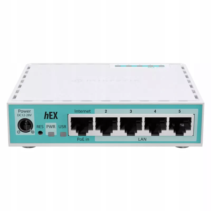 Mikrotik hEX johdollinen reititin Gigabit Ethernet valkoinen