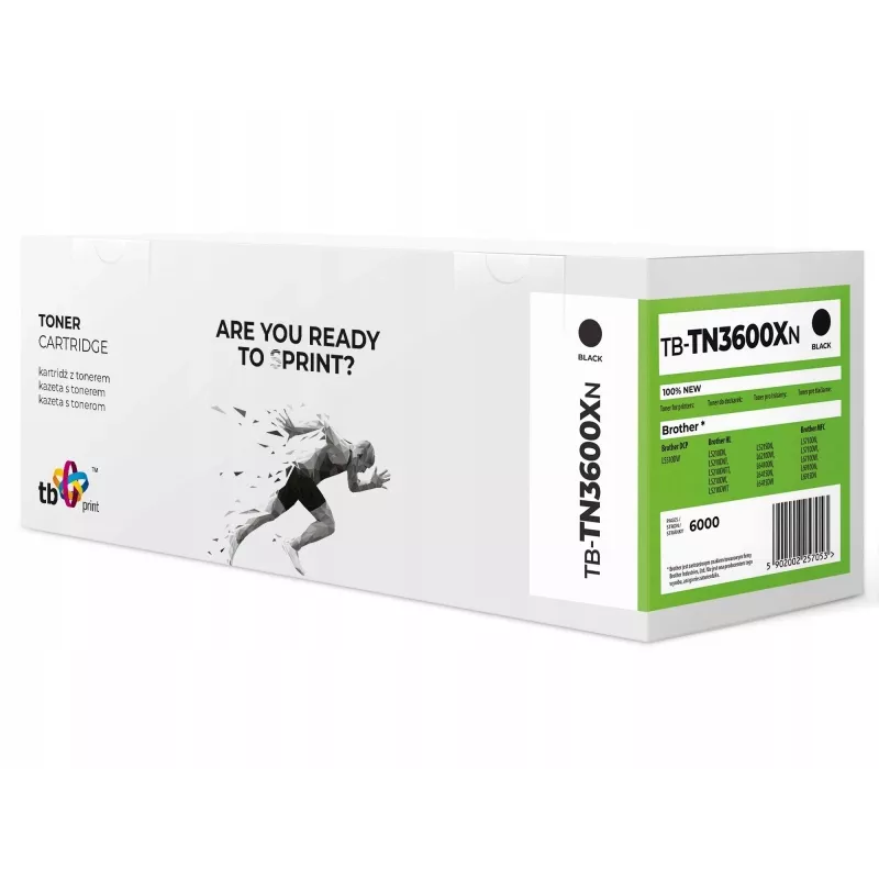 Värikasetti Tb Print Pre Brother TN3600XL TB-TN3600XN Bk 100 % upouusi