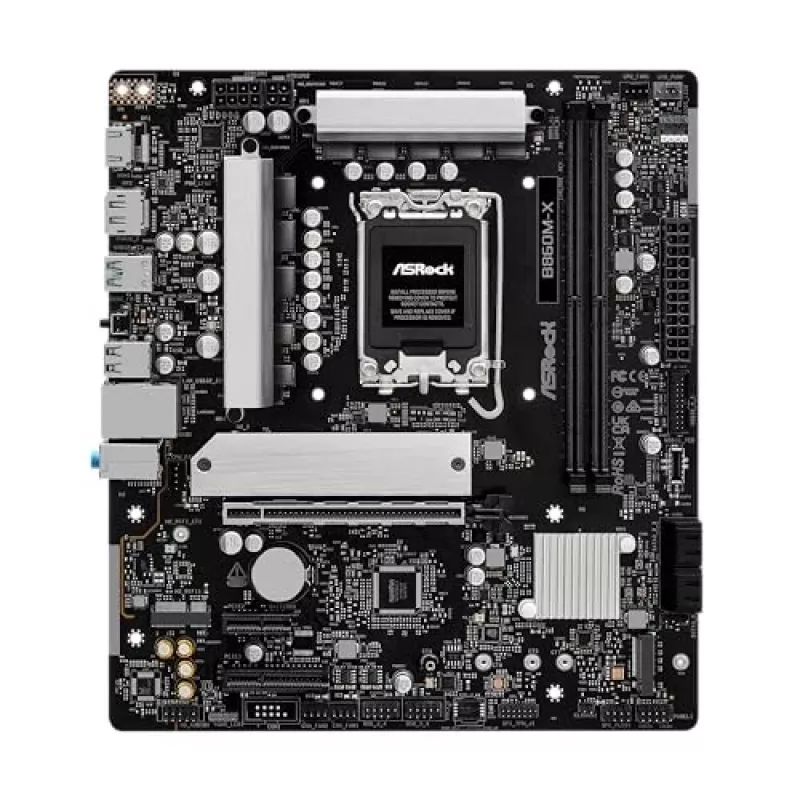 ASRock B860M-X emolevy, Intel B860, LGA 1851, micro ATX, DDR5