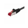 Wentronic Goobay CAT 6 -patchkaapeli, S/FTP (PiMF), musta, 5 m - LSZH halogeeniton, kupari (68700)
