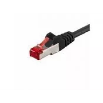 Wentronic Goobay CAT 6 -patchkaapeli, S/FTP (PiMF), musta, 5 m - LSZH halogeeniton, kupari (68700)