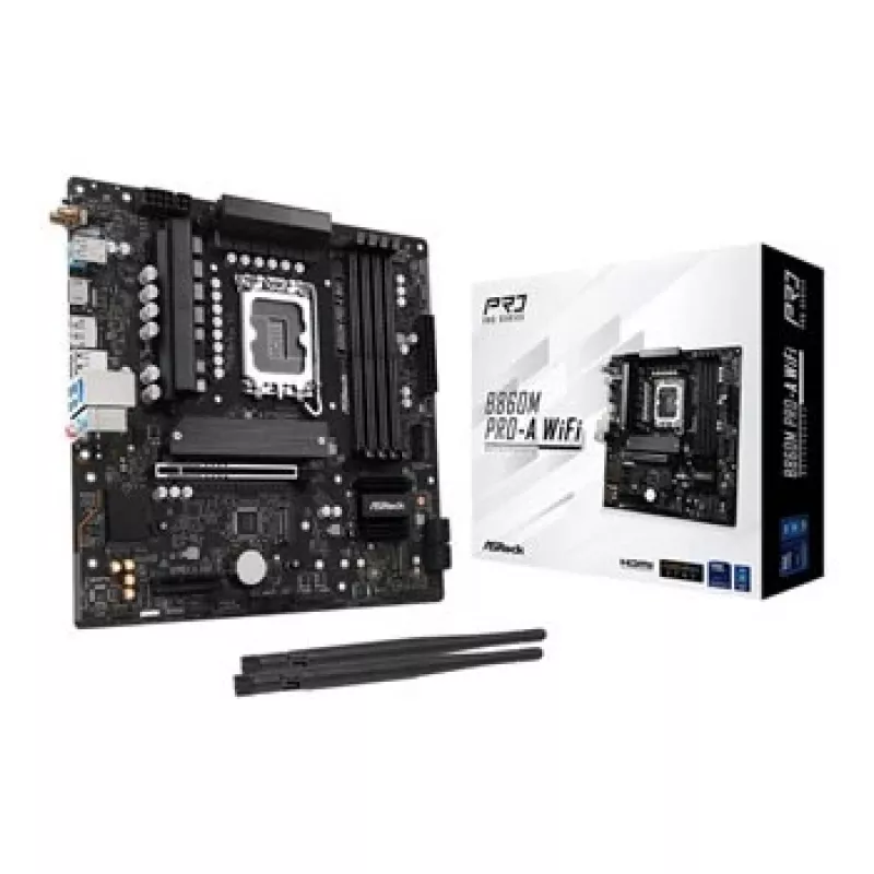 ASRock B860M Pro-A WiFi Micro-ATX-emolevy