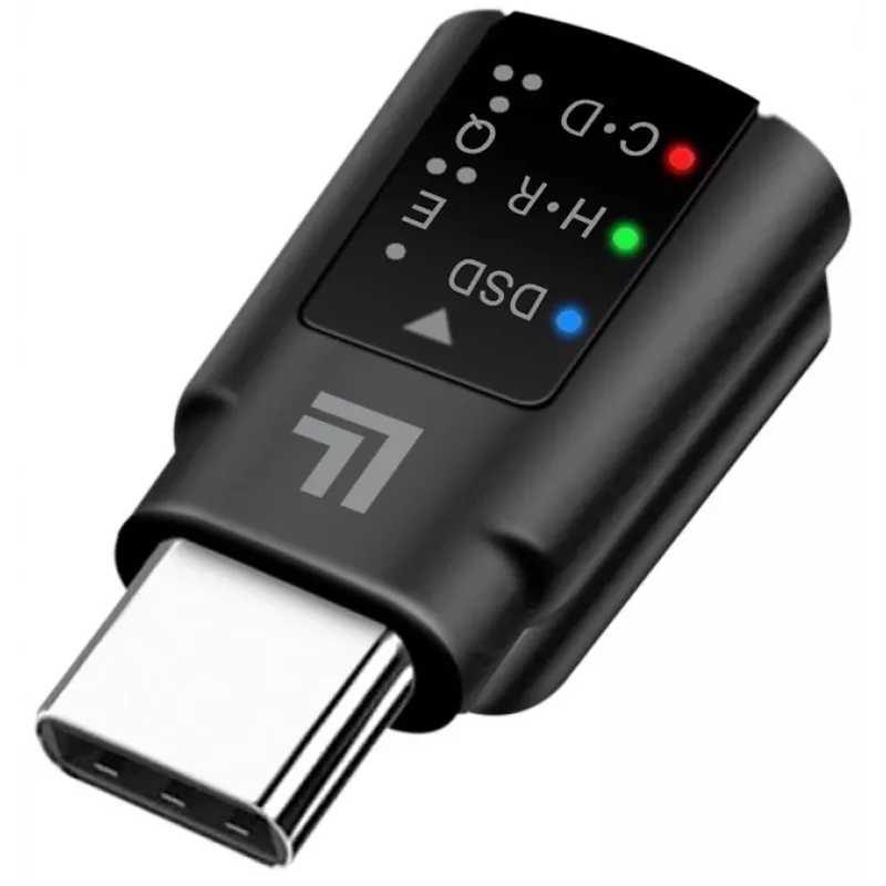 LogiLink USB-C DAC -äänisovitin. USB-C/M - 3.5 Mm/F. musta