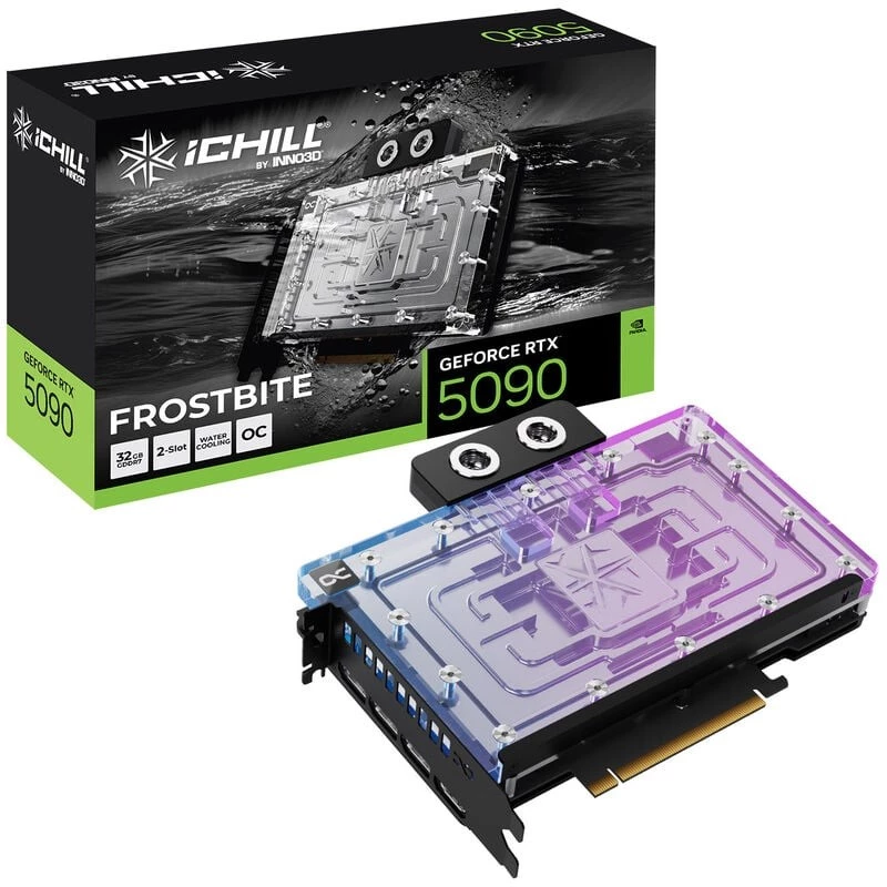 INNO3D GeForce RTX 5090 iCHILL Frostbite 32GB GDDR7 näytönohjain