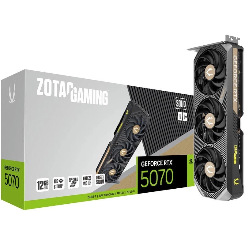 Näytönohjain Zotac GAMING GeForce RTX 5070 SOLID OC