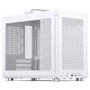 Jonsbo C6 MAX -tietokonekotelo, Mini-kotelo, Micro-ATX, karkaistu lasi - valkoinen