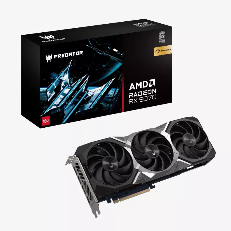 Acer Predator BiFrost Radeon RX 9070 OC 16GB GDDR6 näytönohjain