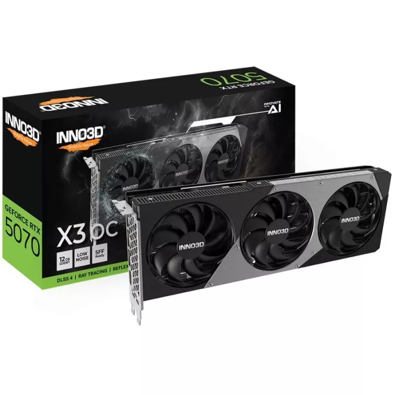 INNO3D GeForce RTX 5070 X3 OC 12GB GDDR7 näytönohjain