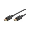 Kaapeli DisplayPort uros > DisplayPort uros, 8K / 144Hz (musta, 2 metriä, 54 Gbit/s, DisplayPort 2.0 / 2.1)