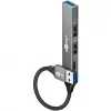 Goobay Slim 4-porttinen USB-keskitin, USB-A – USB-C™/USB-A, USB 3.2 (74458)
