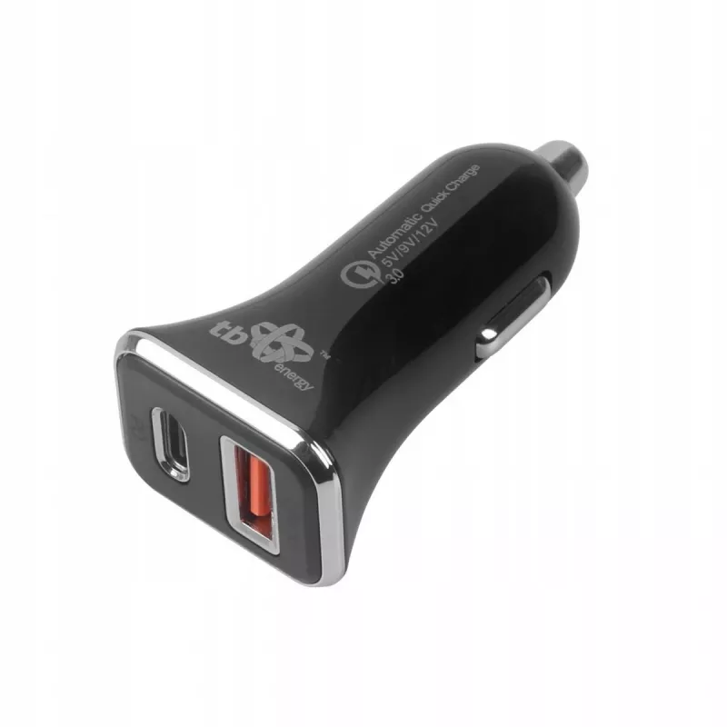 Yleislaturi autoon USB-A+C QC TB ASTBXLU2USBACQC