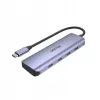 UNITEK uHUB Q4 USB-keskitin Type-C 5000 Mbit/s harmaa