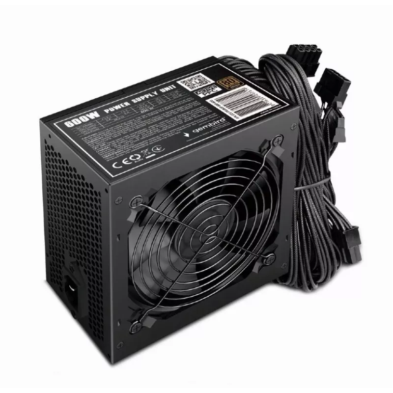 Virtalähde ATX 80+Bronze 600W aktiivinen PFC, 12 cm tuuletin