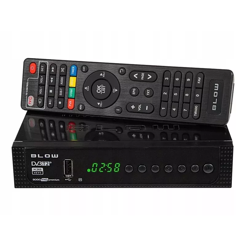 77-039# dekooderi viritin Dvb-t2 Blow 8000fhd Premium