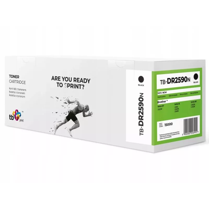 TB Print TB-DR2590N rumpu Brother DR2590:lle, musta