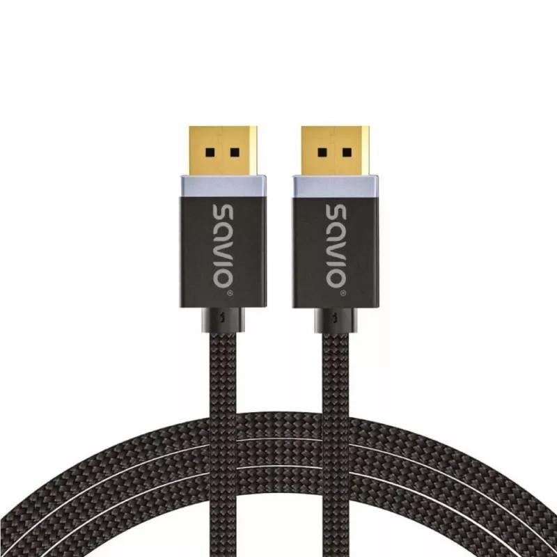DisplayPort-kaapeli Savio CL-165 1 m musta