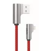 USB – Lightning -kaapeli Aukey CB-AL01 punainen – nylonpunos, Lightning-liitin Apple-laitteille