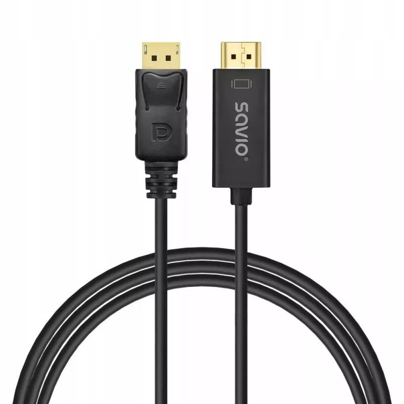 Kaapeli Display Port - HDMI 1,5m, CL-183 Savio SAVKABELCL-183