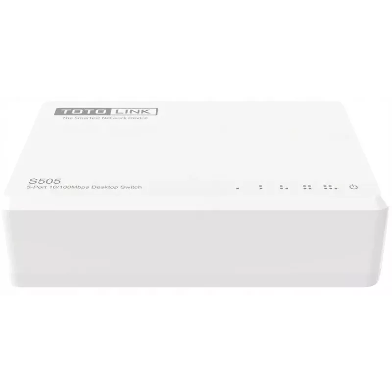 Hallitsematon kytkin TOTOLINK S505-V5 5 porttia Fast Ethernet 10/100 valkoinen