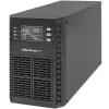 Qoltec UPS keskeytymätön virransyöttö | 1kVA | 1000W | tehokerroin 1,0 | LCD | EPO | USB | Online