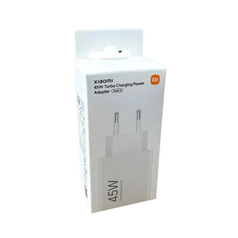 Xiaomi BHR07SLEU 45 W Turbo Charging -virtalähde, USB-A, HyperCharge, EU-pistoke, valkoinen
