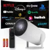Projektori WiFi kaukosäädin Android TV 130 inch 4K Full HD HY300 Pro LED
