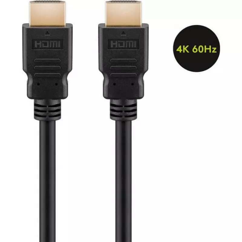 Goobay 60627 High Speed HDMI -kaapeli Ethernetillä, 4K/60Hz, musta | HDMI | 15 m
